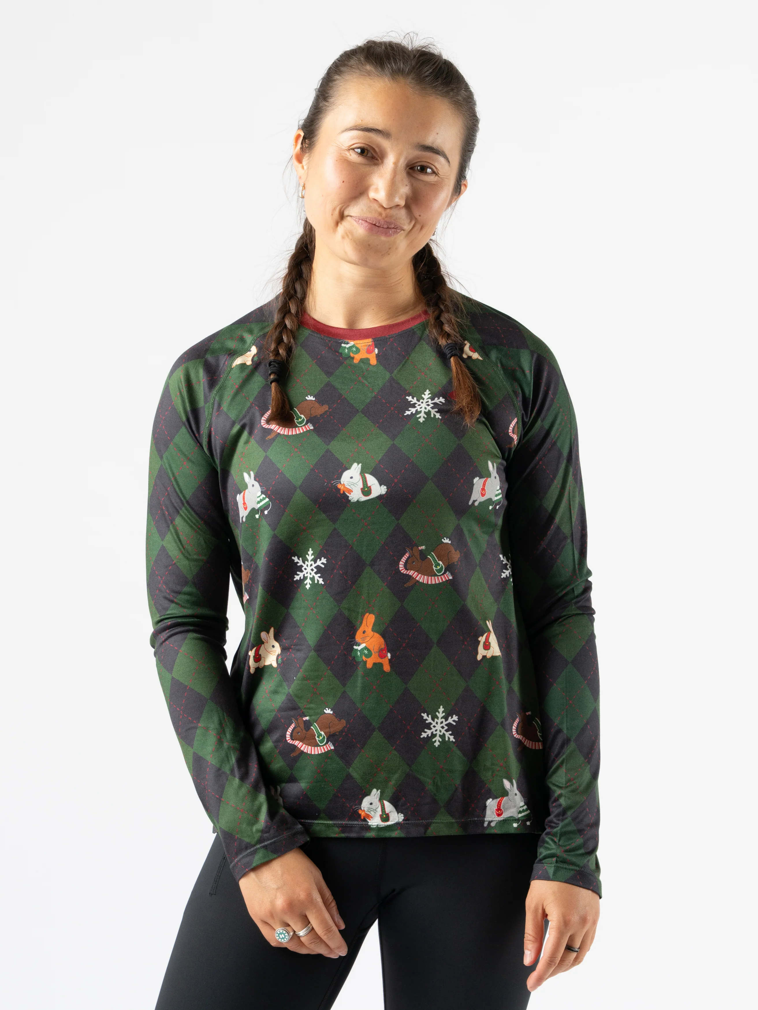 rabbit Women's EZ Tee LS 2.0 - Holiday '25 douglas fir