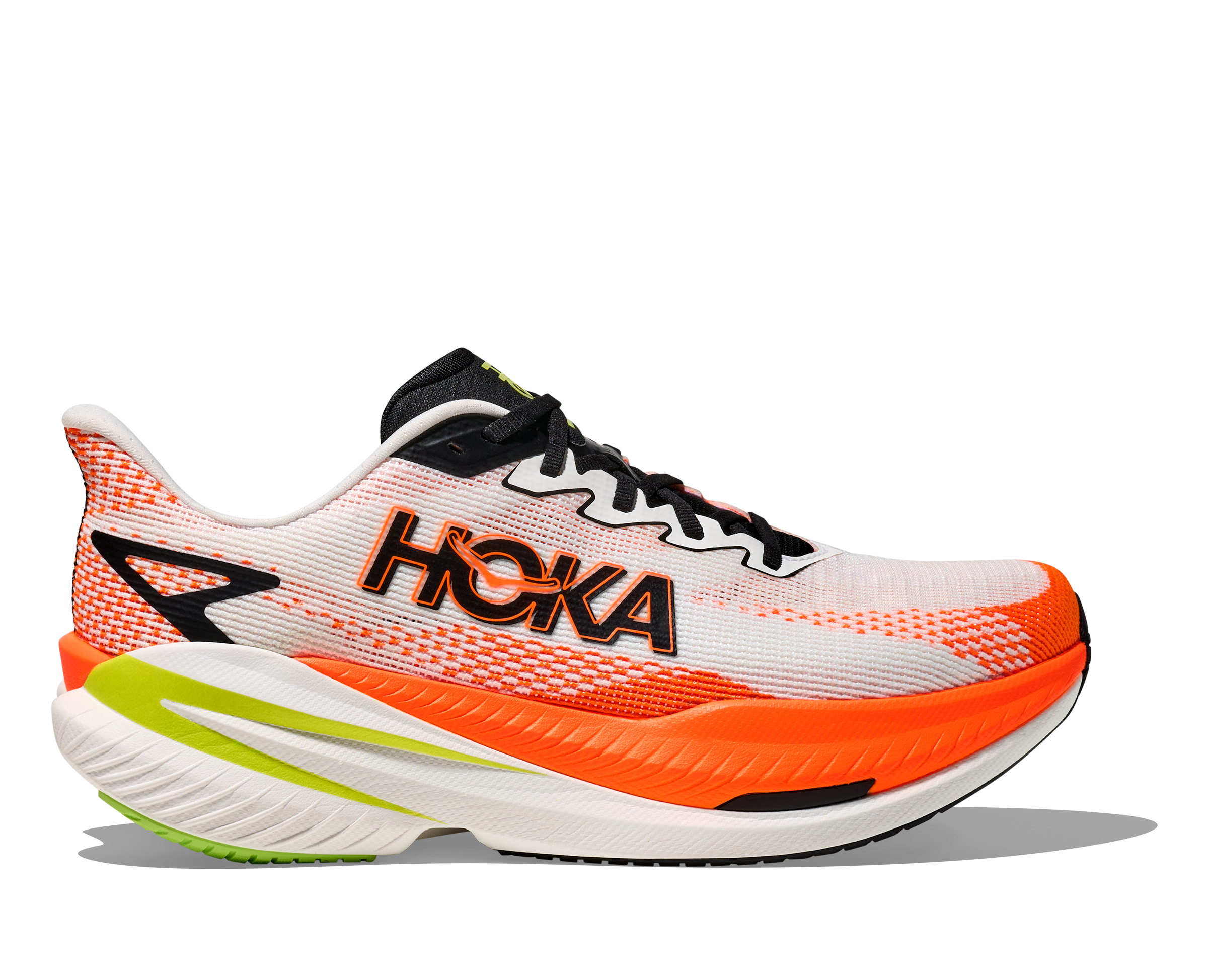 Hoka MEN'S MACH X 3 WNG White/NeonTangerine