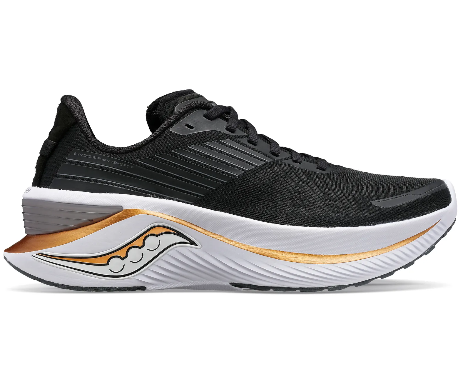 Saucony Endorphin Shift 3 Mens Size 9.5 Black Goldstruck Shoes Athletic Walking Saucony Endorphin Shift 3 Men main image 3
