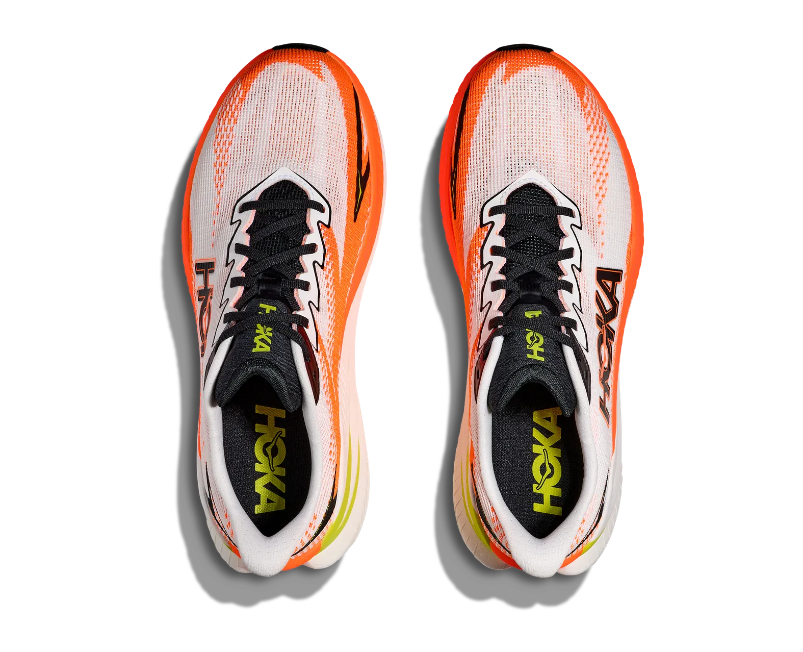 Hoka MEN'S MACH X 3 WNG White/NeonTangerine