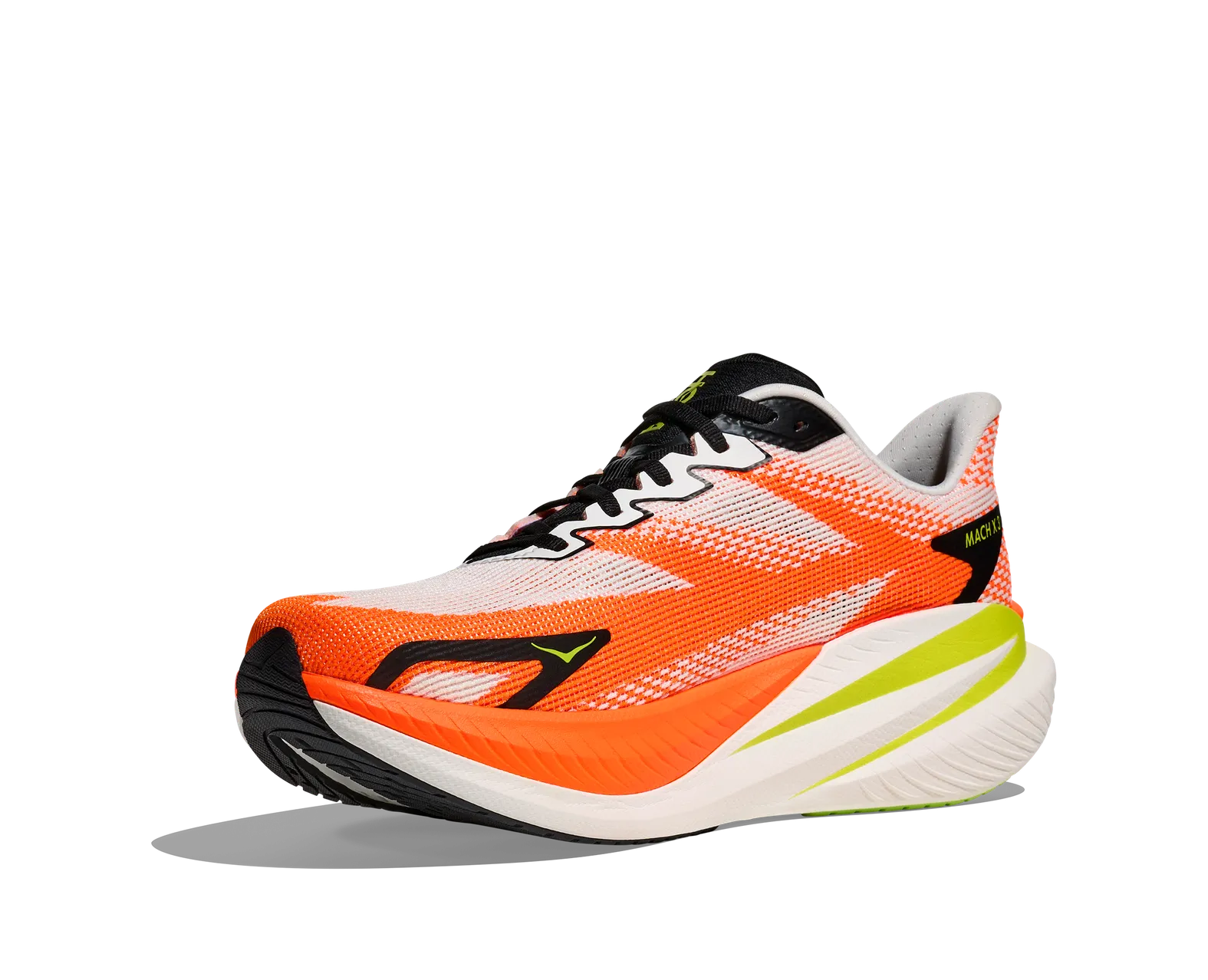 Hoka MEN'S MACH X 3 WNG White/NeonTangerine