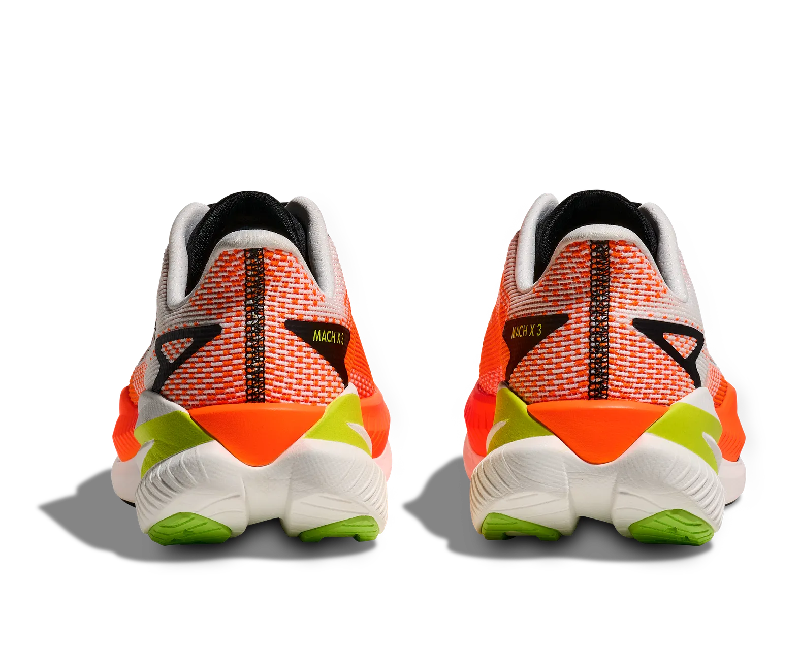 Hoka MEN'S MACH X 3 WNG White/NeonTangerine